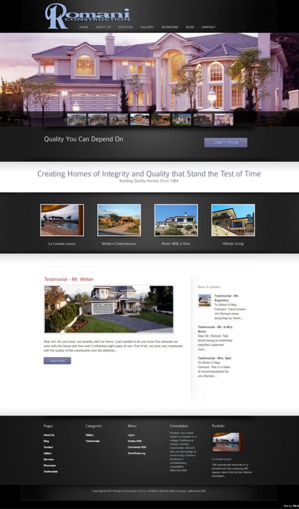 Website Design for the Construction Industry