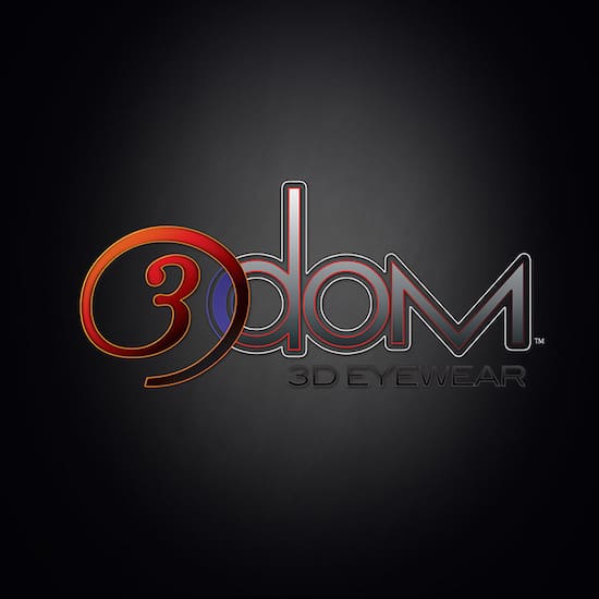 3dom logo for 3D eyeware company