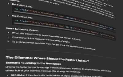 The Power of Footer Links: SEO and DA Without Crossing the Line