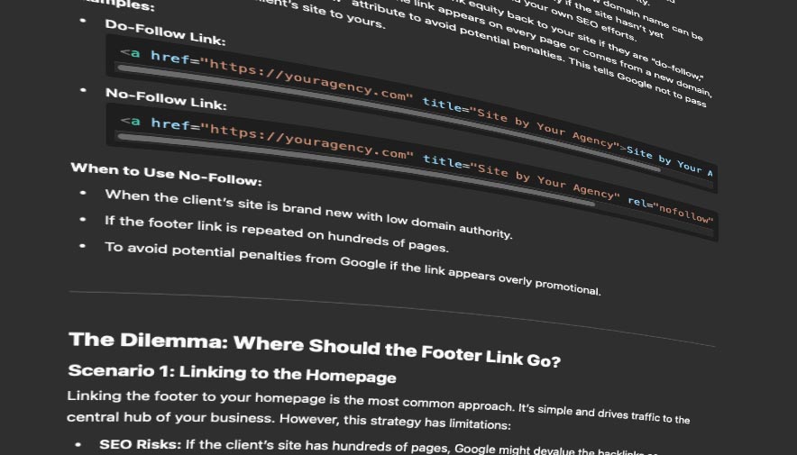 The Power of Footer Links: SEO and DA Without Crossing the Line